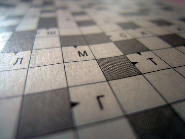 Pensioner fills in crossword puzzle art exhibit, claims copyright of “new” work