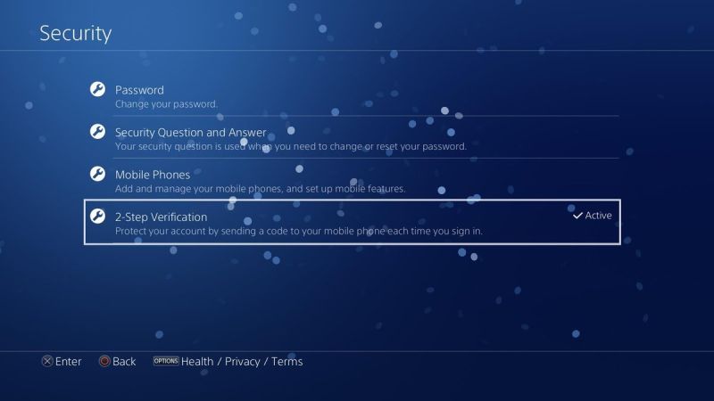 how to set a password on ps4