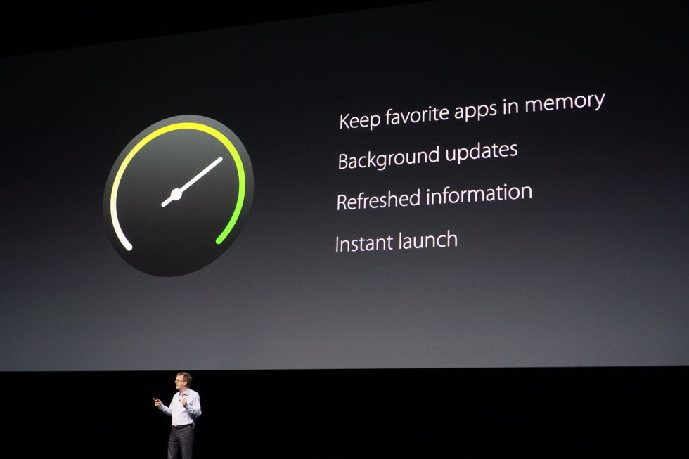 Apple outlines the key benefits of watchOS 3 at WWDC in June.