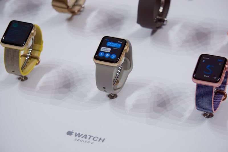 The Apple Watch Series 2 running watchOS 3. 