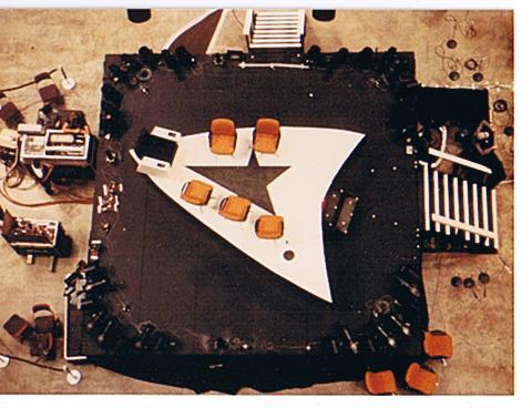 This is the rotating stage, as seen from above.