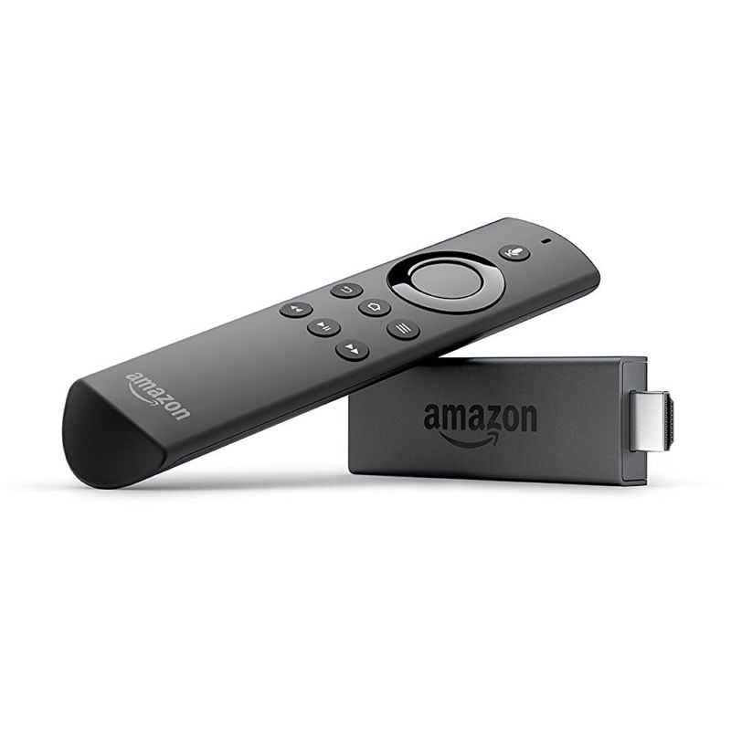 Amazon's new Fire TV Stick and its Alexa remote.