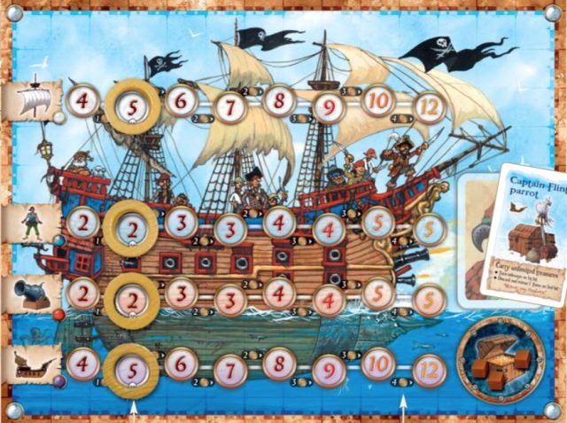 The <em>Pirate's Cove</em> player board.