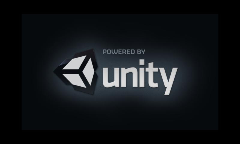 The common "Powered by Unity" logo