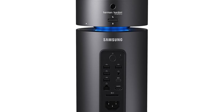 Samsung introduces its own high-end cylindrical desktop computer