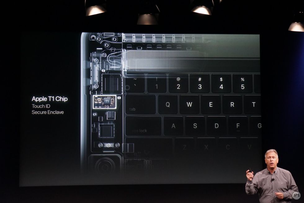 Phil Schiller introduces the T1 SoC.