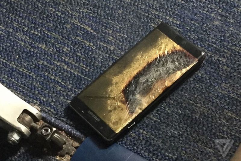 This Galaxy Note 7 caused an evacuation of a Southwest flight this morning.