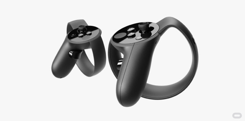 The top surface has two buttons and an analog stick on each controller.