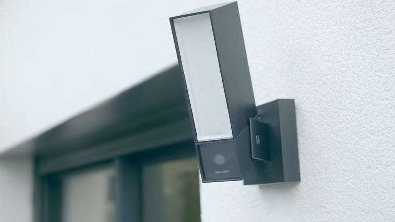 Netatmo presence outdoor security camera best sale with light