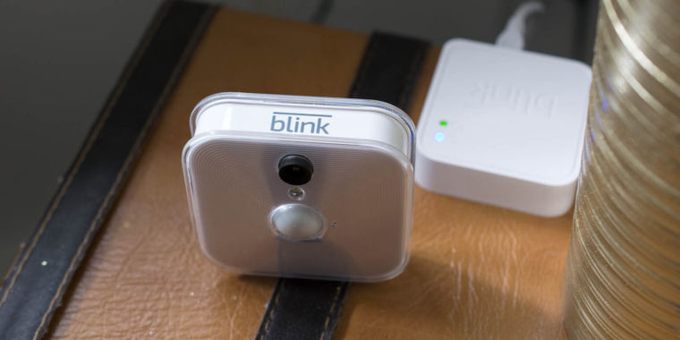 view blink camera on tv