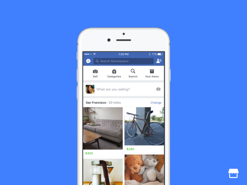 Facebook wants you to ditch Craigslist and sell stuff using its app instead