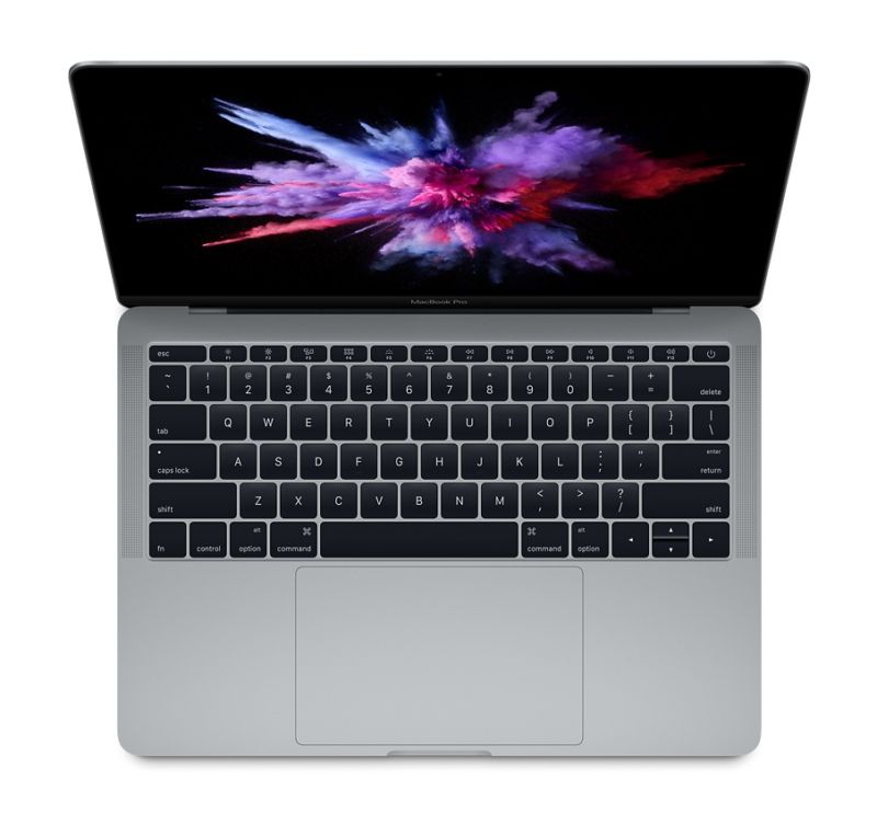 The new 13" MacBook Pro, without a Touch Bar or Touch ID.