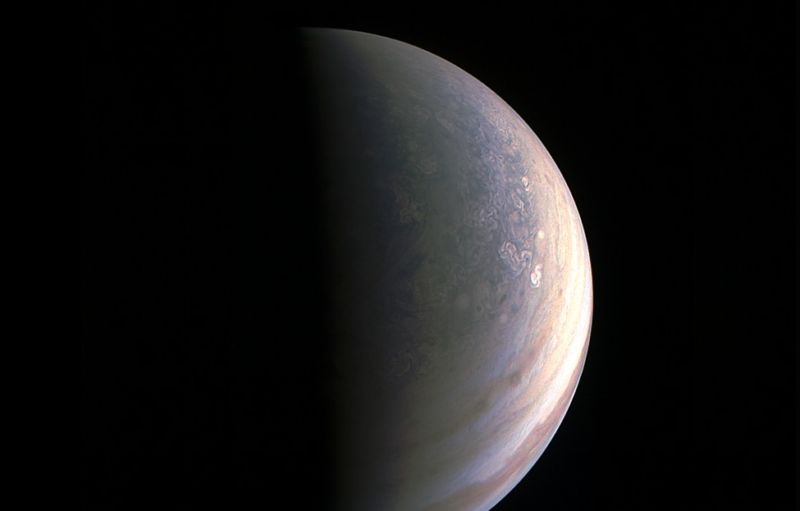 Juno captured this image of Jupiter’s north pole on August 27th.