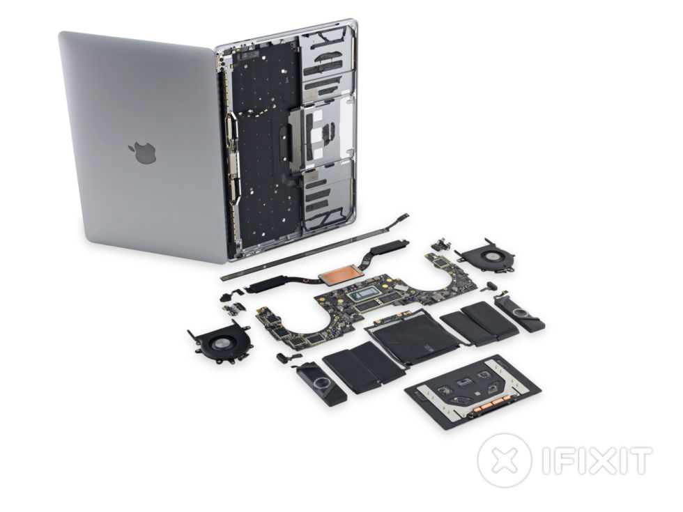 photo of Touch Bar MBP teardown: Soldered SSD, cosmetic speaker holes, and more image