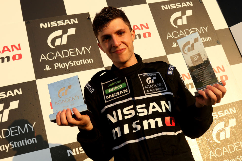 Mexico's Johnny Guindi Hamui won the 2016 Nissan PlayStation GT Academy at the end of October.