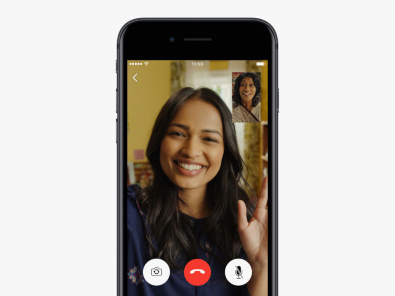 skype video call on phone