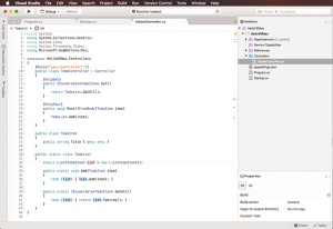 Visual Studio for Mac.