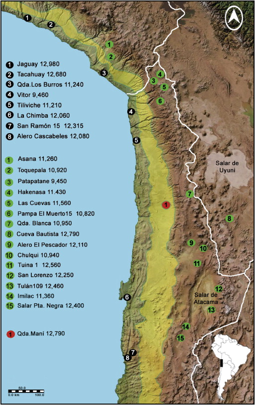 atacama desert physical map