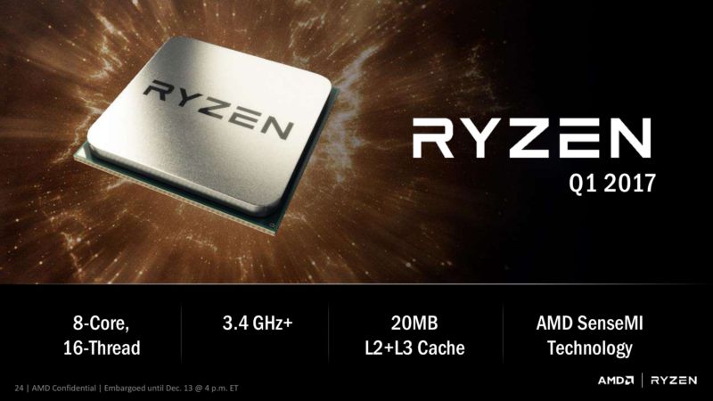 Amd S Zen Cpu Is Now Called Ryzen And It Might Actually Challenge Intel Ars Technica