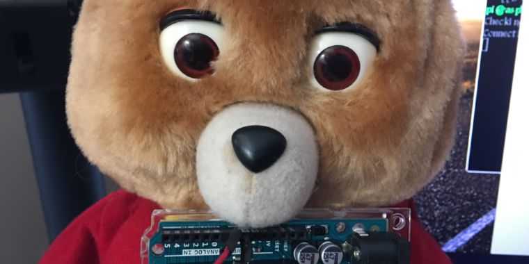 You can’t miss seeing Tedlexa, the Internet of Things / AI responsible for your nightmares