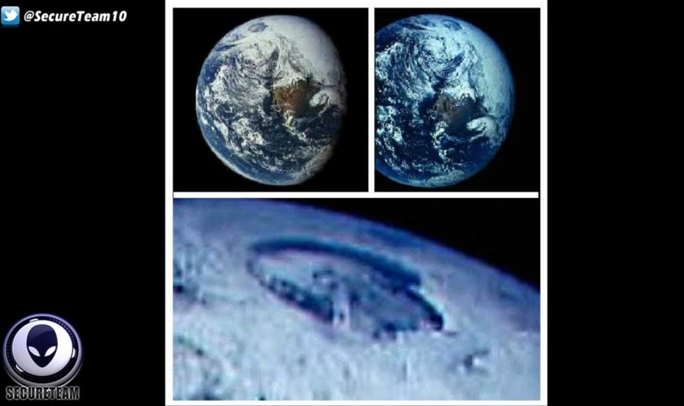 Early satellite images clearly show a "giant hole" at the North Pole, right?