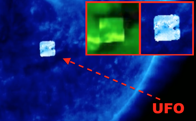 One ufologist found a Borg cube feeding off the Sun.