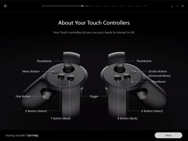 oculus touch controls