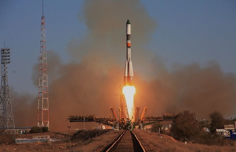 The Progress MS-04 cargo spaceship lifts off from Baikonur last week.