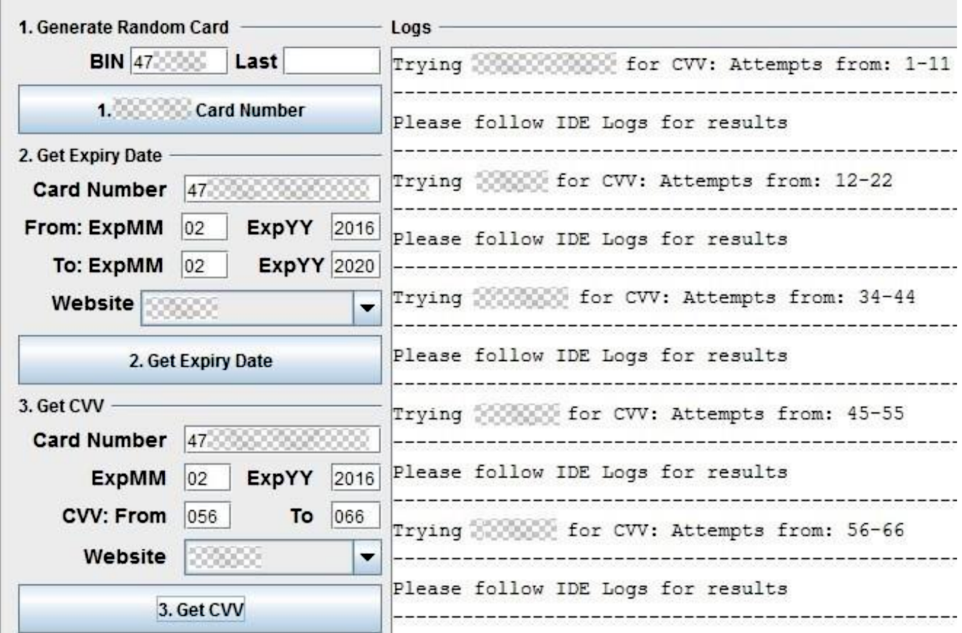 visa credit card numbers