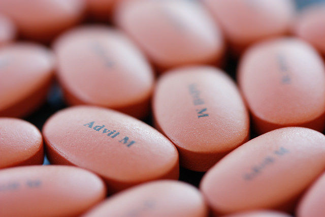 Tylennol, Advil, et al—a common form of pain management.