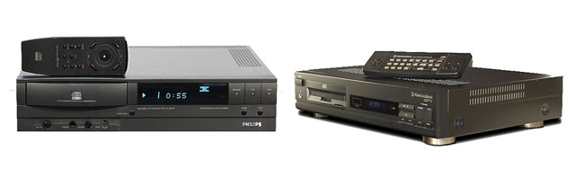 The Philips CDi (left) and Commodore CDTV (right) were both flops.