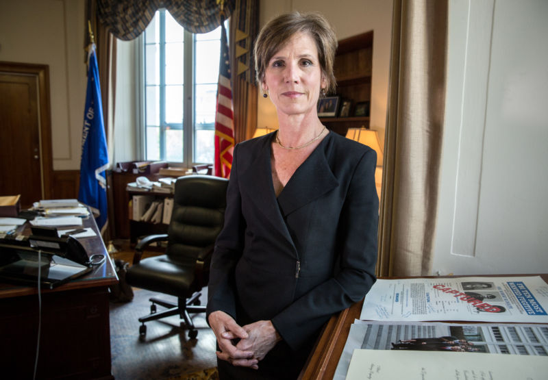 Deputy Attorney General Sally Yates (pictured here in 2015) announced the change in the photo array guidelines in January 2017.