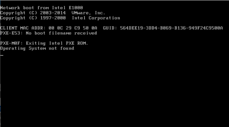 A computer infected by Shamoon System is unable to find its operating system.