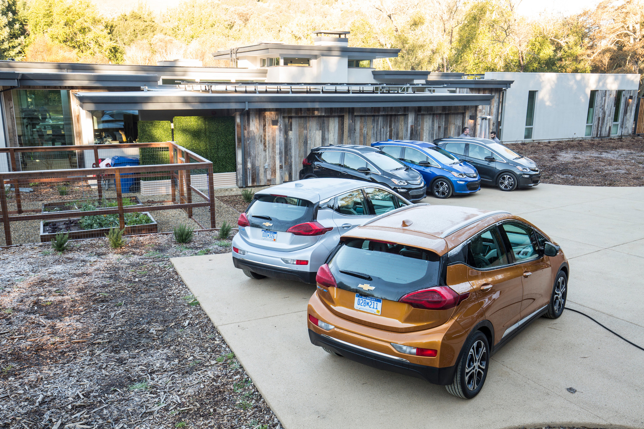 An array of Bolt EVs