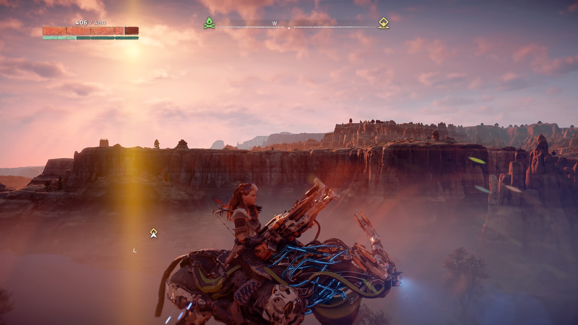 Horizon: Zero Dawn gameplay footage shoots down a robot dinosaur