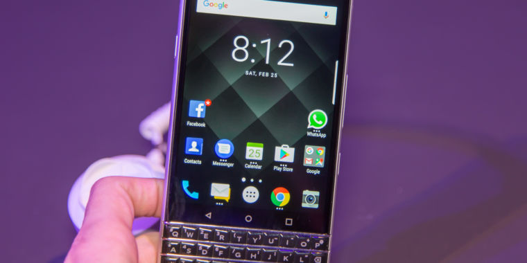photo of BlackBerry KeyOne Hands On—BlackBerry wants $549 for mid-range device image