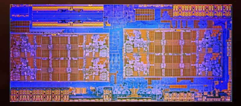 AMD's Ryzen die. Threadripper has two of these in a multi-chip module. Epyc has four of them.
