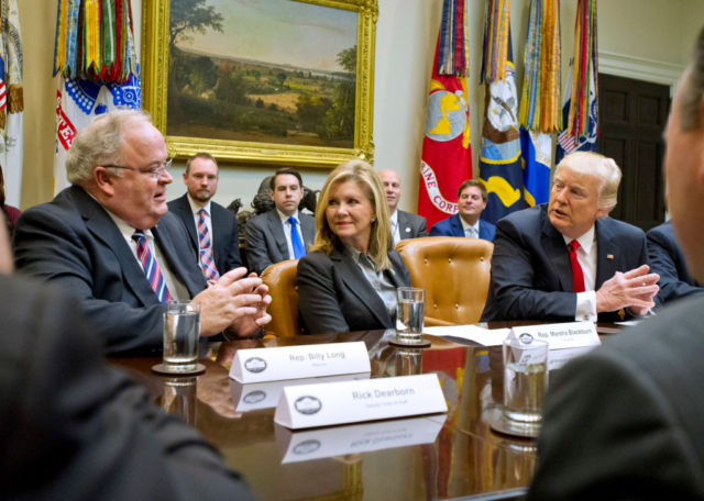 During a recent "Congressional listening session" at the White House, Rep. Marsha Blackburn (R-Tenn.) got prime seating right next to President Donald Trump. Blackburn introduced the privacy bill to Congress, and broadband lobbying groups are thanking her after it passed.