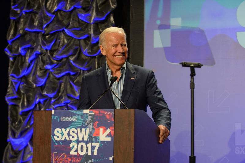 Former Vice President Joe Biden speaks during the SXSW Conference at the Austin Convention Center on March 12, 2017 in Austin, Texas.