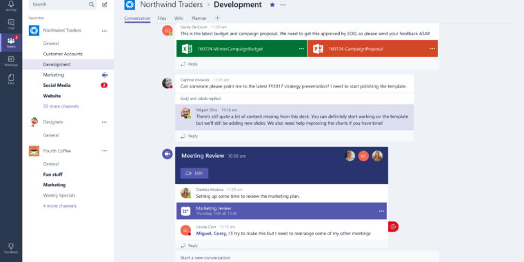 Teams, Microsoft’s Slack competitor, is about to become a whole lot more competitive