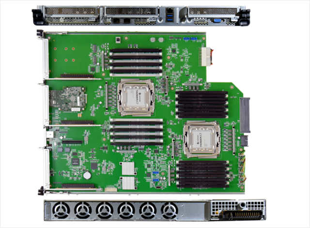 Cavium ThunderX2 server for Project Olympus.