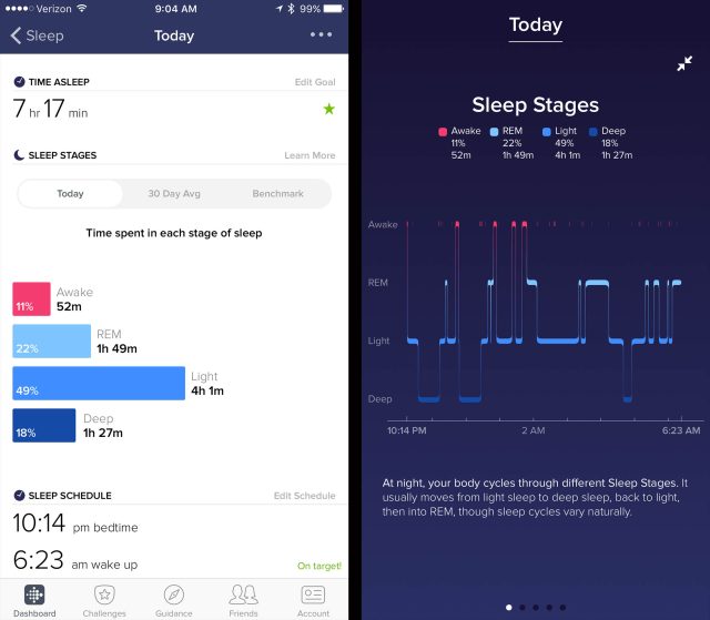 fitbit alta sleep