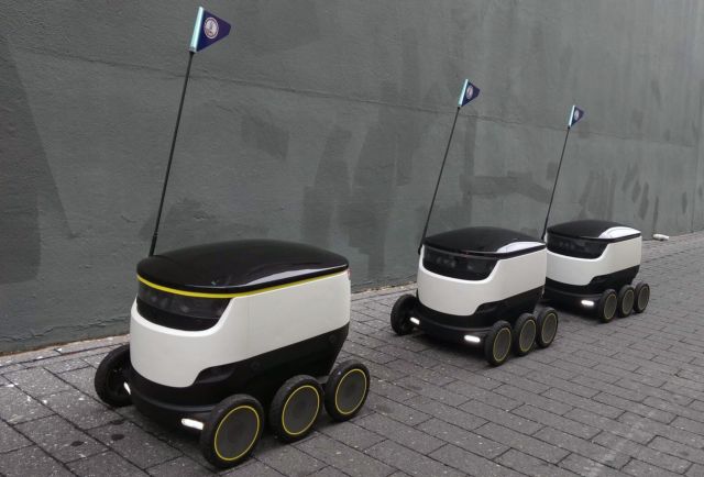 Starship Technologies' delivery robots.