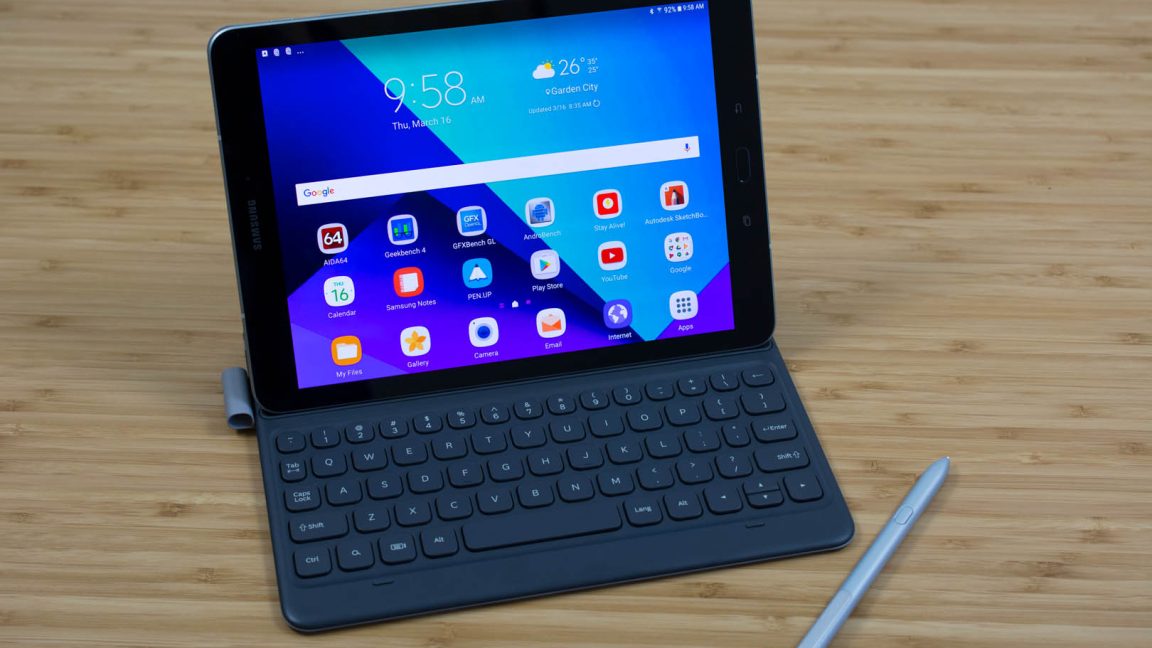 Galaxy Tab S3 with Keyboard Cover, Regular high quality Cover and S Pen