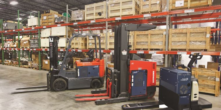 Amazon Will Replace Some Of Its Battery Forklifts With Hydrogen Fuel Cell Ones Ars Technica