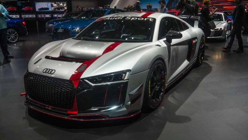 The new Audi R8 LMS GT4 car. 