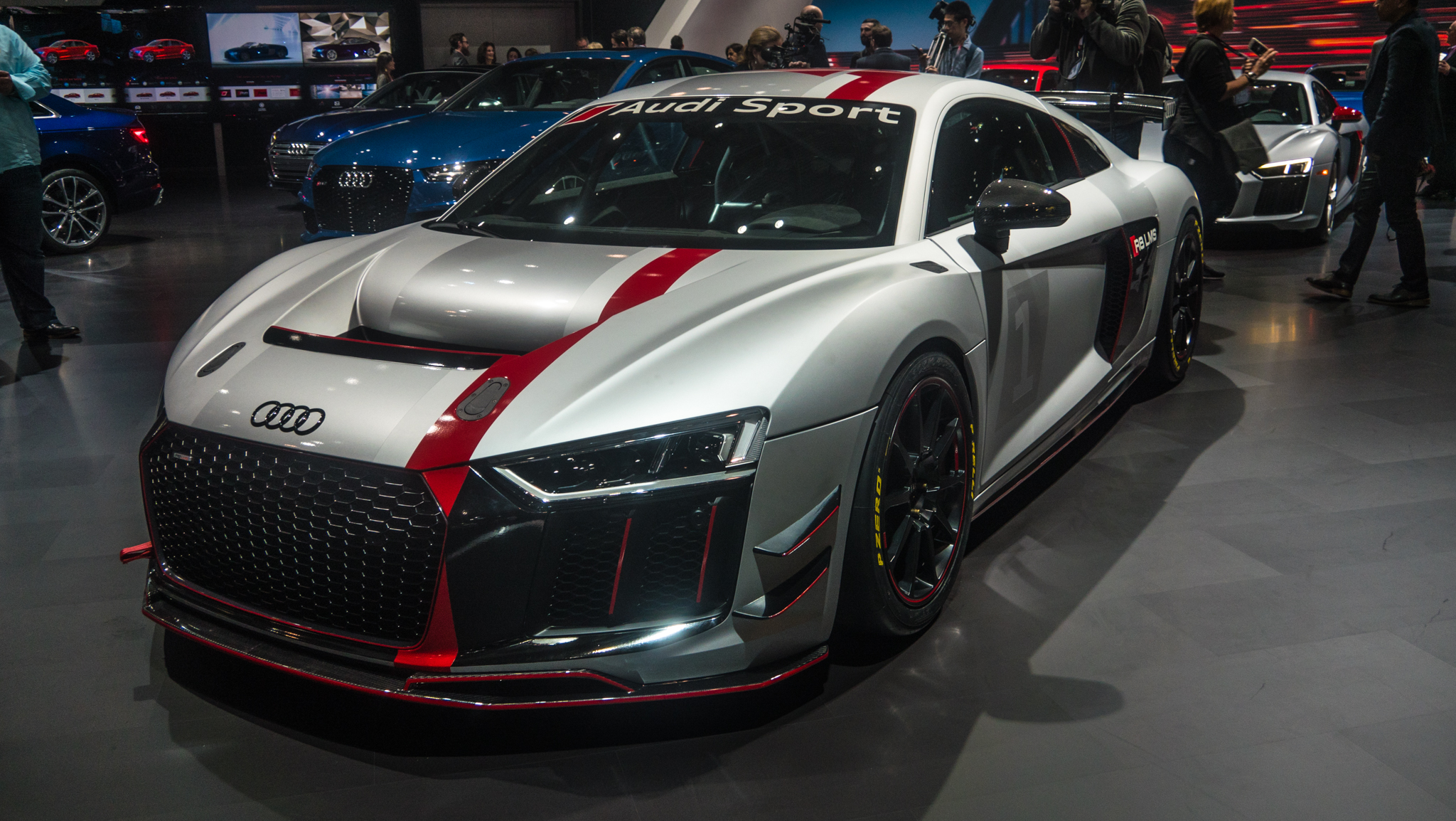 Audi Sport's new GT4 race car was star of its NY International Auto Show