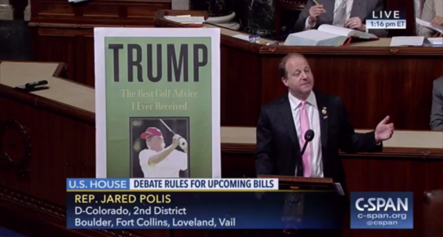 Rep. Jared Polis (D-Colo.) took the lead on the House floor speaking against the bill being debated today.