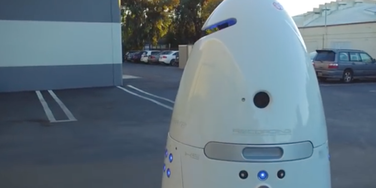 Silicon Valley security robot beat up in parking lot, police say