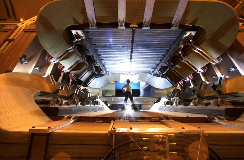 The magnets of the LHCb detector.